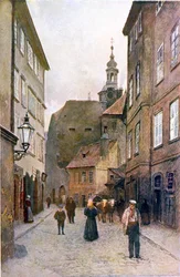 Kozna Ulicka, Prag, Illustration aus 